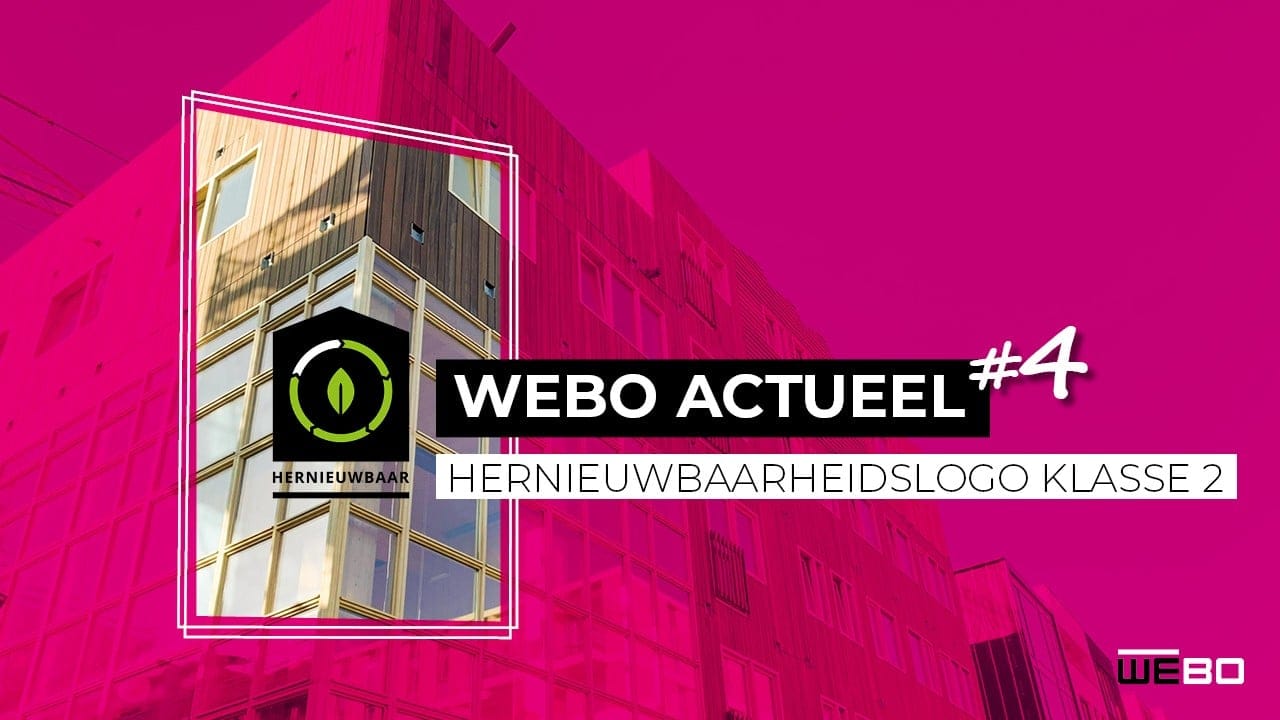 Hernieuwbaarheidslogo concept I en II geveltimmerwerk