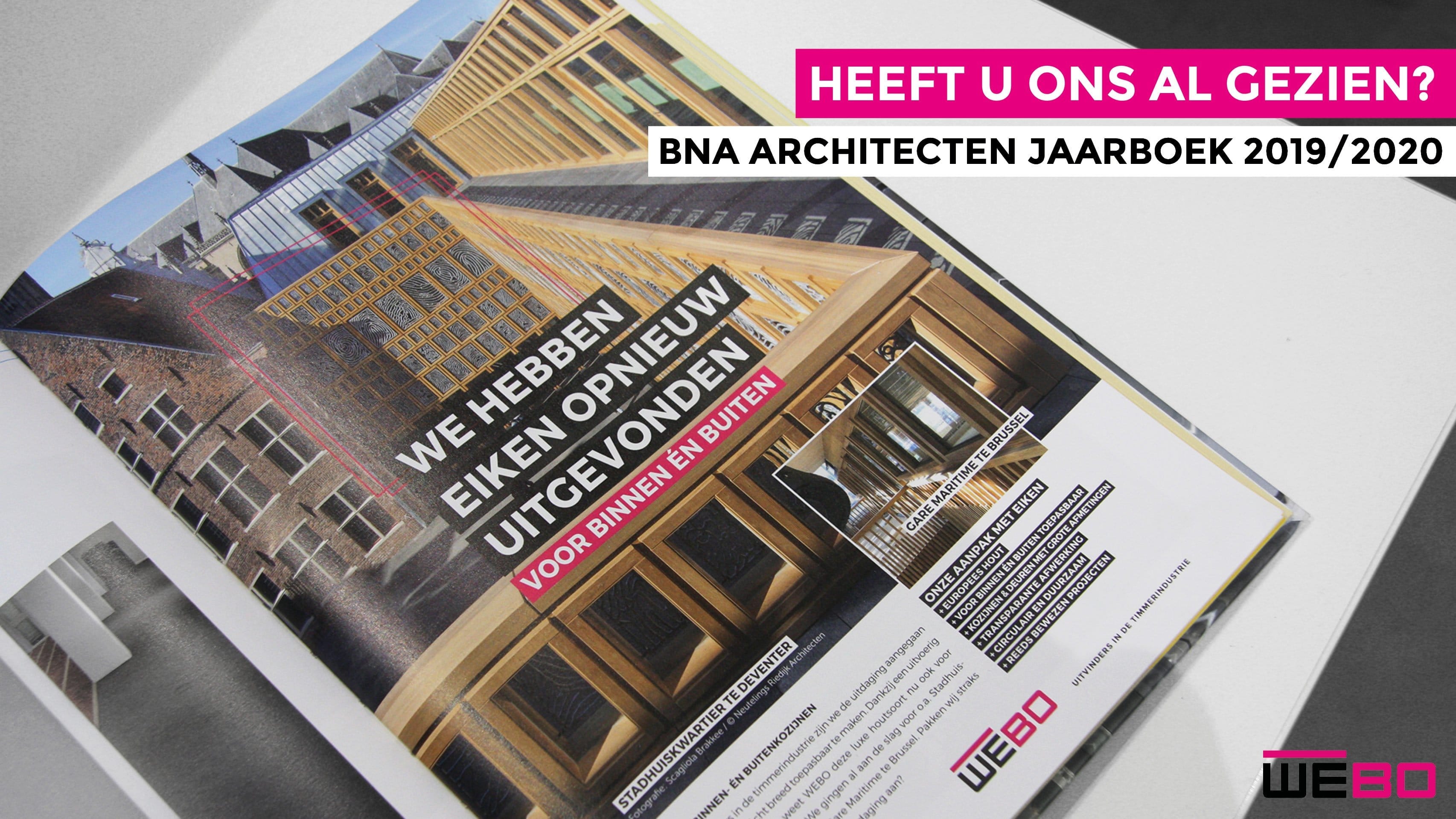 NIEUWSBRIEF: HEEFT U HET AL GEZIEN? | BNA ARCHITECTEN JAARBOEK 2019/2020