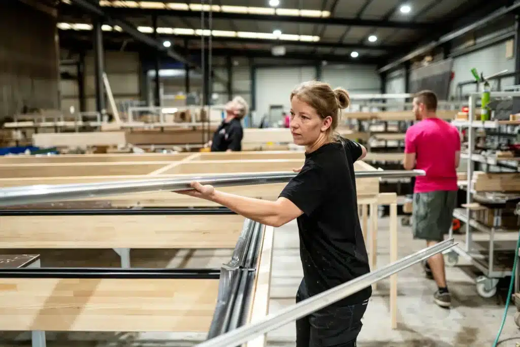 Werken in de fabriek