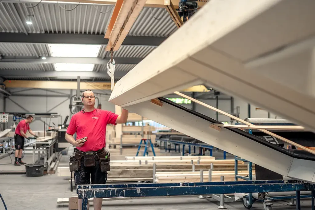 Wat is de opbouw van houtskeletbouw?