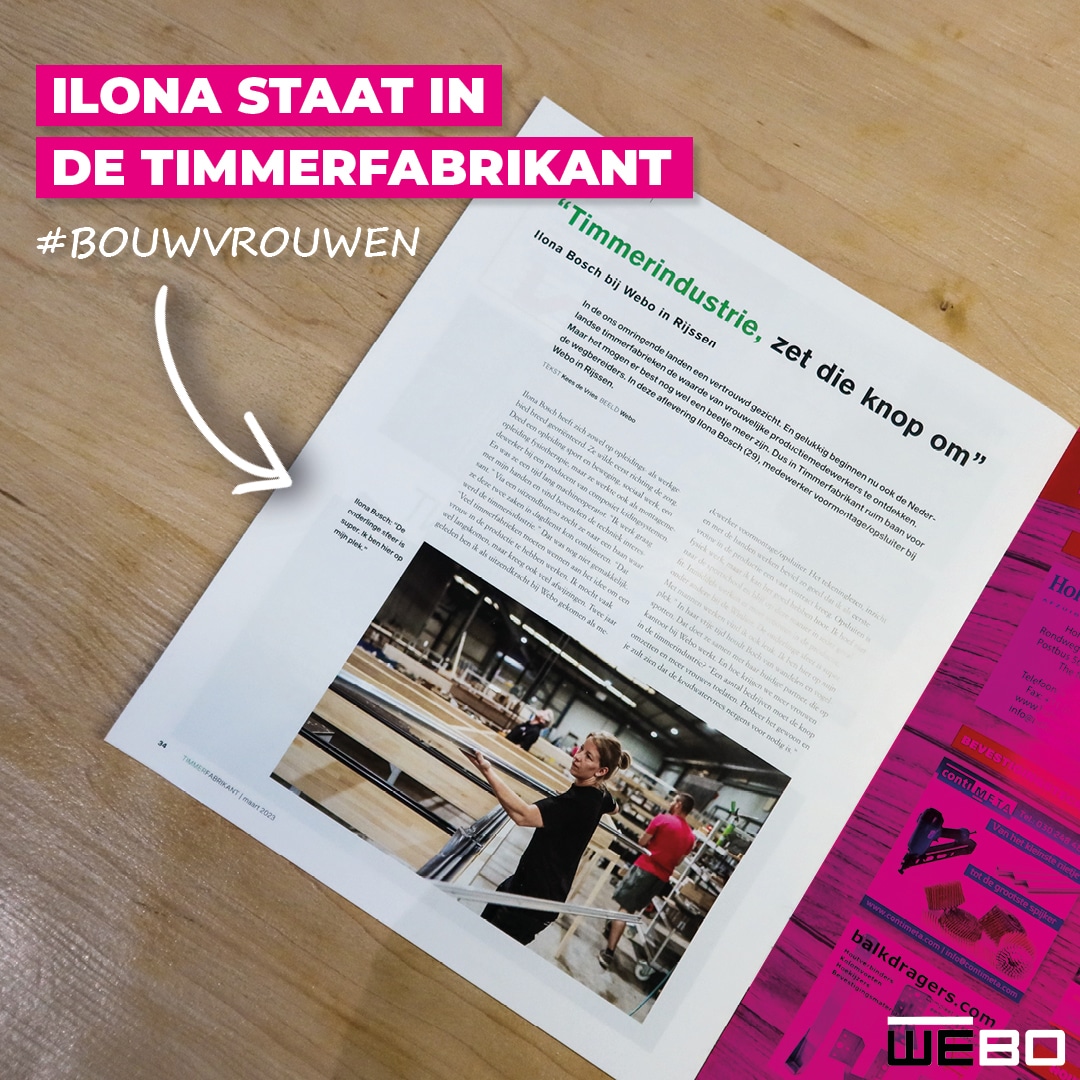Artikel Timmerfabrikant | Ilona Bosch bij WEBO