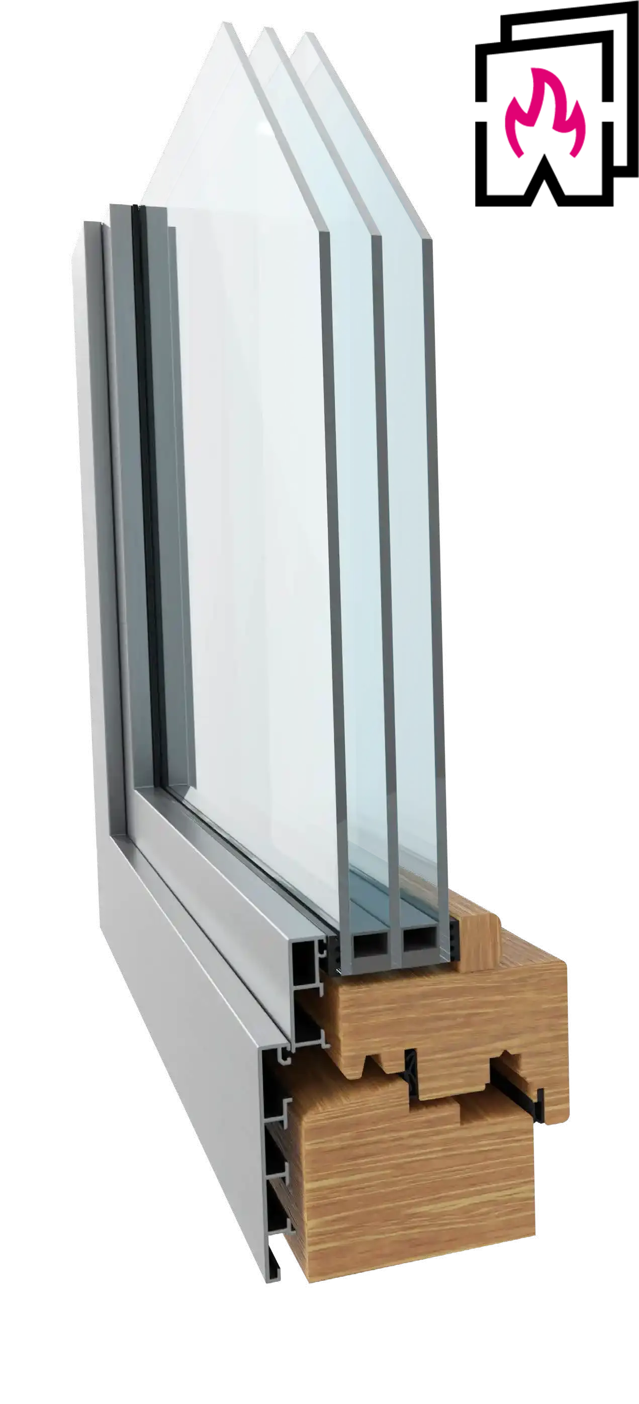 Productvisual HoutAlu-Kozijn Vuurvast®