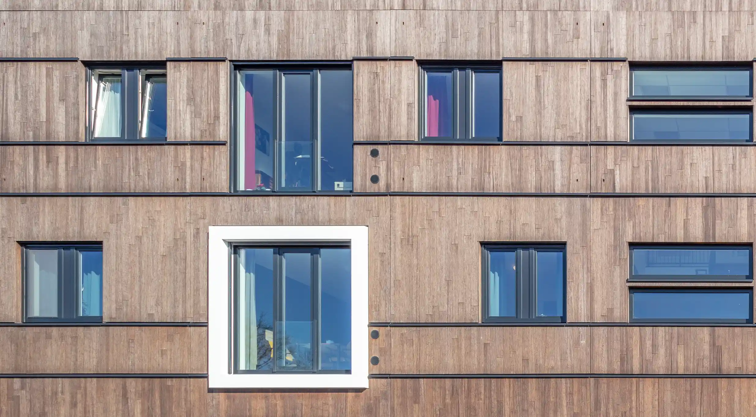 Steigerloos® Bouwen met bamboe gevelbekleding - Eisenhowerstraat in Hoogeveen